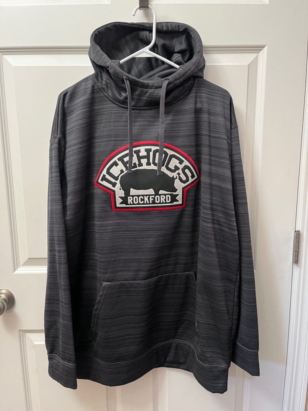 Rockford IceHogs Men's Gray Logo Hoodie XXL